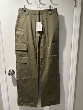 NWT Anine Bing Olive Green Womens Cargo Pants